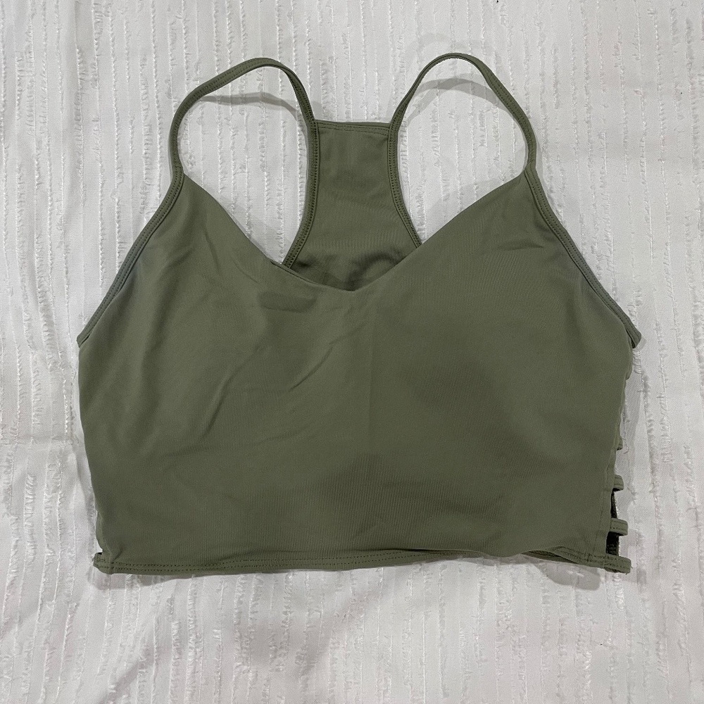 Army Green Forever 21 Sports Bra